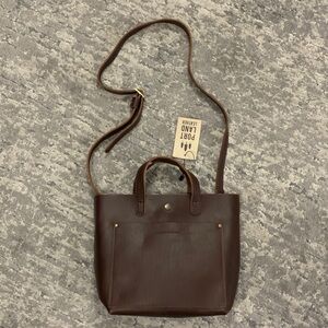 Portland Leather Goods Brown Crossbody Bag